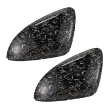 Car Forged Carbon Pattern Side Wing Mirror Cover Compatible with 7 MK7 7.5 GTD R GTE VII Cap E- Sportsvan 2013-2019
