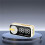 Mirror Digital Alarm Clock Timer Rechargable Wireless Clock Alarms Speaker Subwoofer Desktop LED Clock B 6
