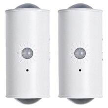 Pack de 2 Lámpara Pared Inteligente con Doble Cabezal y Sensor Movimiento con Encendido y Apagado Automático 16 Colores Alcance 3 Metros Ideal para