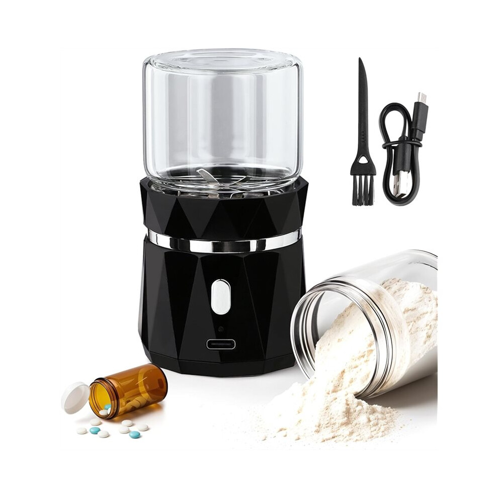 Melitt Electric Pill Crusher Grinder,Fine Powder Automatic Grinder To Pulverize Multiple Pills Medication For Elderly & Pets