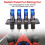 4 in 1 Racing Car  20A 12V  Panel with LED Indicator and Push Button Car  Vehicles Light Toggle 4