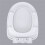 Round White Polypropylene Toilet  Cover with Slow Close Hinge and Easy Installation 6