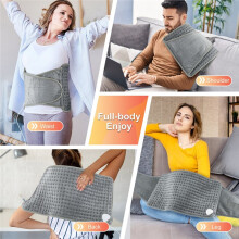 Electric Heating Pads for Cramps Winter Heater Mat for Office Sofa Beds Waist Back Camping 220V Washable UK Plug