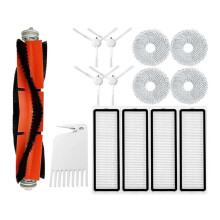 Compatible with S10+ / S10 /B105 Robot Vacuum Accessories, Main Side Brush Hepa Filter Mop Rag Cloth Spare Parts