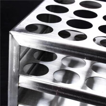 Stainless Steel Test Tube Rack, 32-Hole Holder for 0.89 Inch Tubes, Acid-Alkali Resistant, Ideal for Laboratory Use
