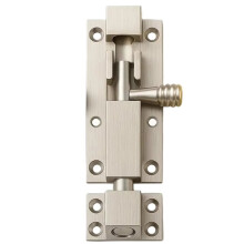 3 Inch Metal Door Security Lock Buckle Window Heavy Duty Thickened Sliding Gate Tower Bolt Catch Home Hardware Sliver