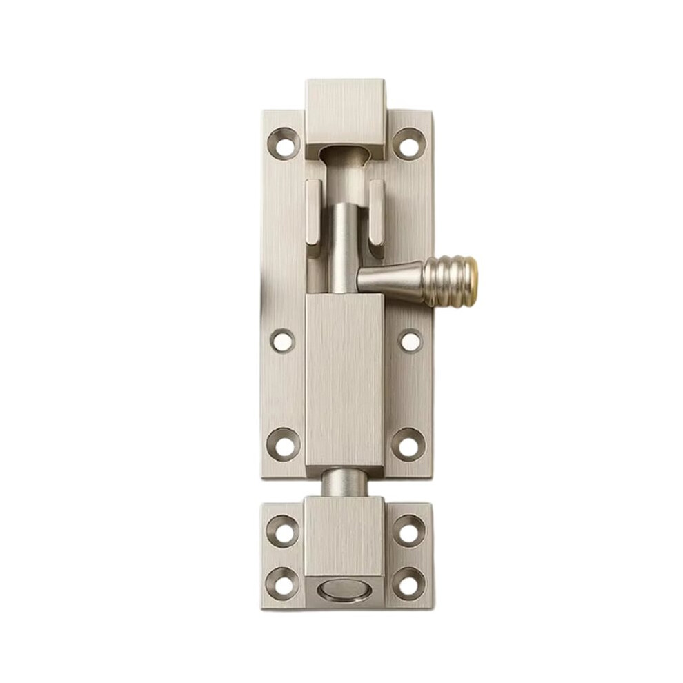 3 Inch Metal Door Security Lock Buckle Window Heavy Duty Thickened Sliding Gate Tower Bolt Catch Home Hardware Sliver 6033145556648