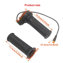 Electric Bike Twist Throttle Grip Accelerator Control Grip Waterproof Connector Handlebars for Risdar Q20