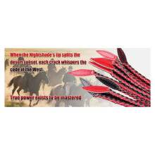 60cm Horse Whip Horse Training Whip Nine-Tailed Whip Willow-Leaf Tail Whip for Training & Collectors