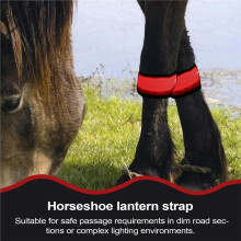 4PCS Horse Leg Bands Reflective Foot Bands, 4 Mode Visibility Light Night Riding Parade Farm Stable for Outdoor