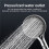 1pc Digital Temperature Display Handheld LED Shower  Water Powered Without Battery Bathroom Accessories 3 Speed 3