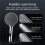1pc Digital Temperature Display Handheld LED Shower  Water Powered Without Battery Bathroom Accessories 3 Speed 4