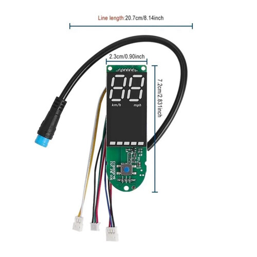 Circuit Board  Display Dashboard Panel for  M3 Electric Scooter 3: Replacement Dash Board Parts 2