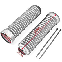 Motorcycle Front Lower Fork Shocks Cover Suspension Dust Gaiters Boots for ATC 250R 350X ATC Black