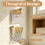 2 Pack Wall Mount Makeup Organizer, 16-Slot Holder for Eyeliners, Lip Liners, Brushes 5