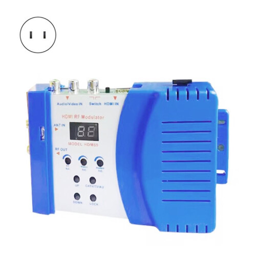 HDM69 Digital RF HD Multimedia Interface Modulator AV to RF Converter VHF UHF PAL Standard Portable RF Modulator US PLUG 1