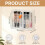 2 Pack Wall Mount Makeup Organizer, 16-Slot Holder for Eyeliners, Lip Liners, Brushes 7