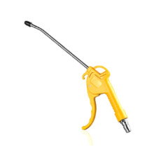 High Flow Air Blower Gun for Compressor with Angled Bent Nozzle High Pressure Dust Removal Air Blowing Dust Gun Yellow