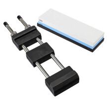 Adjustable Sharpener Stone Holder with White Fused Alumina Sharpening Stone 1000 /6000 ,No-Slip Sharpening Stone Base