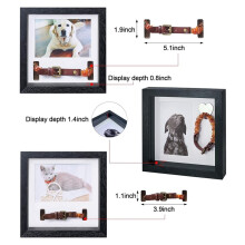 Marco Conmemorativo para Fotos de Mascotas - Marco Conmemorativo para Perros - Regalos para la Pérdida de un Perro - Marco para Collar de Mascota -