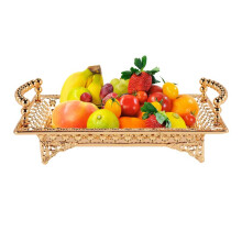 Assiette de Fruits DéLicate EuropéEnne, Plateau en ou de Luxe, Assiette de Fruits, Plateau de Gâteaux Maison