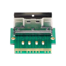 PCI-E Slimline SAS 4.0 SFF-8654 4i 38pin 8i 74pin to SFF-8654 74pin Male to Female Extender Adapter Angled Test Tools