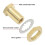 4 Pcs 1/4 Bulkhead Brass Pipe Fitting Anchor Coupling Bulkhead Tank Fitting 1/4" Bulkhead Tank Fitting Hose Connector 4