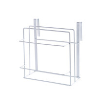 (White) Double Layer Kitchen Storage Rack & Board Holder