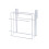 (White) Double Layer Kitchen Storage Rack & Board Holder 1