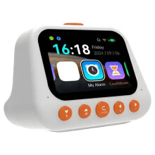 AI Clock Talking Buddy Educational Toy for Kids Music/Stories Player Pomodoro Timer Cool Robot Gift for Boys