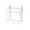 (White) Double Layer Kitchen Storage Rack & Board Holder 2
