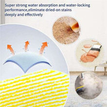 For RCV3 Vacuum Cleaner Vacuum Filter Mop Cloth Replacement Parts HEPA Filter Washable Mop Pad