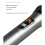 Wireless Microphone,Handheld Dual Metal Cordless Dynamic Mic System with Rechargeable Receiver,for Karaoke,Speech,Party 4