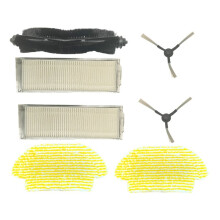 For  RCV3 Vacuum Cleaner Vacuum Main Roller Brush Side Brush Filter Mop Cloth Replacement Parts 7PCS