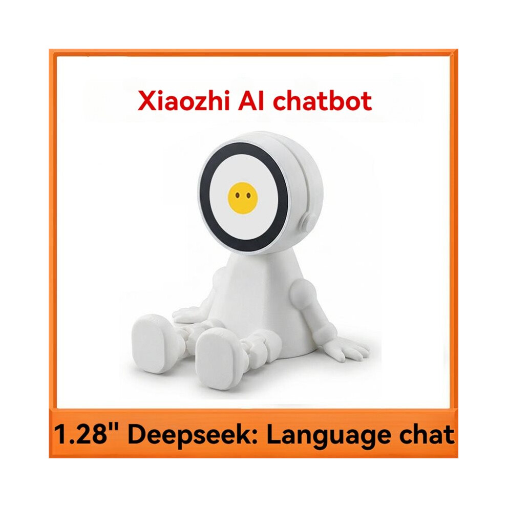 For Deepseek Ai Voice Chat Toy Robot 1.28Inch Lcd Screen Esp32-C3 Development Board With Base Intelligent Dialogue White 4712790627546