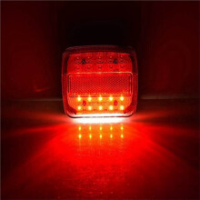 10Pcs 12V 26LED Waterproof Car Tail Light Towing Taillight for RV ATV Motorbike Brake Lamp Stop License Plate Reflector