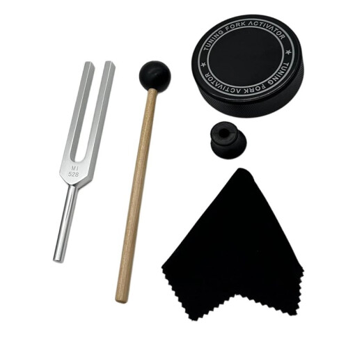 528Hz Tuning Fork with Activator and Mallet, 528Hz Tuning Fork for Healing,Sound Therapy,Keep Body