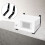 2Pcs Foldable Wall Mounted Microwave Shelf Brackets,Heavy Duty Stainless Steel Kitchen Organizer Rack Large Capacity 4