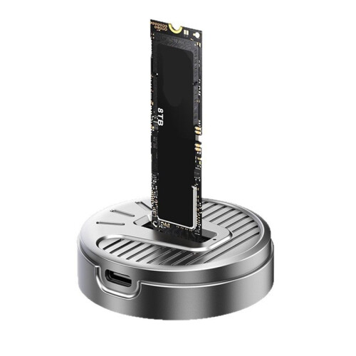 M.2 SSD Aluminum Docking Station 1000MB/S M2 NVME/NGFF SSD External Enclosure Type-C Hard Drive Base