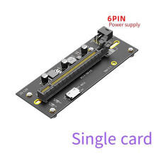 NVME Till PCIE4.0 GPU-Riserkort med ATX 24-Pins Strömförsörjning för M.2 NVME Till PCIEX16-Förlängare SFF8611 Till SFF-8612 6-Polig