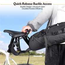 NEWBOLER Bicycle Saddle Bag Bracket Bicycle Rear Bag Rack, Rear Carrier Road, Mountain, and Touring Bike Rack for MTB Road Bike