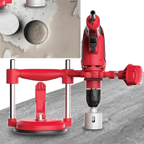 Ceramic Tile Drilling Locator - Slab & Glass Drilling Suction Cup Bracket 2
