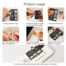 4 in 1 Phone IC Card Activation Tool for SIM FPC 5/15cm Flexible Cable for Micro SIM Card Converter