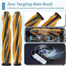 For MOVA Z50 Ultra /Z60 Ultra Vacuum Cleaner Parts Main Brush Cover with Main Brush