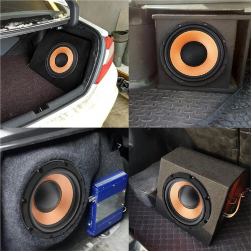 Alto-Falante de Graves de 8 Polegadas, 12V, Universal, com Ampla Resposta de Frequência, para Som Automotivo. 2