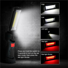 Rechargeable COB LED Work Light for Car Mechanics USB Powered Emergency Flashlight
