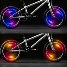 2 Pack Rechargeable Bike Wheel Lights ,Waterproof Bike Spoke Light , Adults Kids Bicycle Lights for Wheels,Motion Sensor