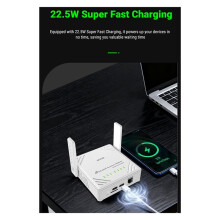 G4 4G WiFi 6 Router with 22.5W Fast Charging, 10000mAh Portable CPE, 2-in-1 Power Bank 300Mbps