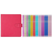 Double Point Knitting Needles Set 55 Pcs 6 Inch Aluminum Knitting Needles 11 Size Multicolor Straight Knitted Needle