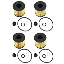 4Pcs Auto Oil Filter Kit 263502J000 for 2020-2023 Sonata Sportage 26350-2J000